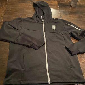 Black Hooded Men's Macron athleisure jacket XL